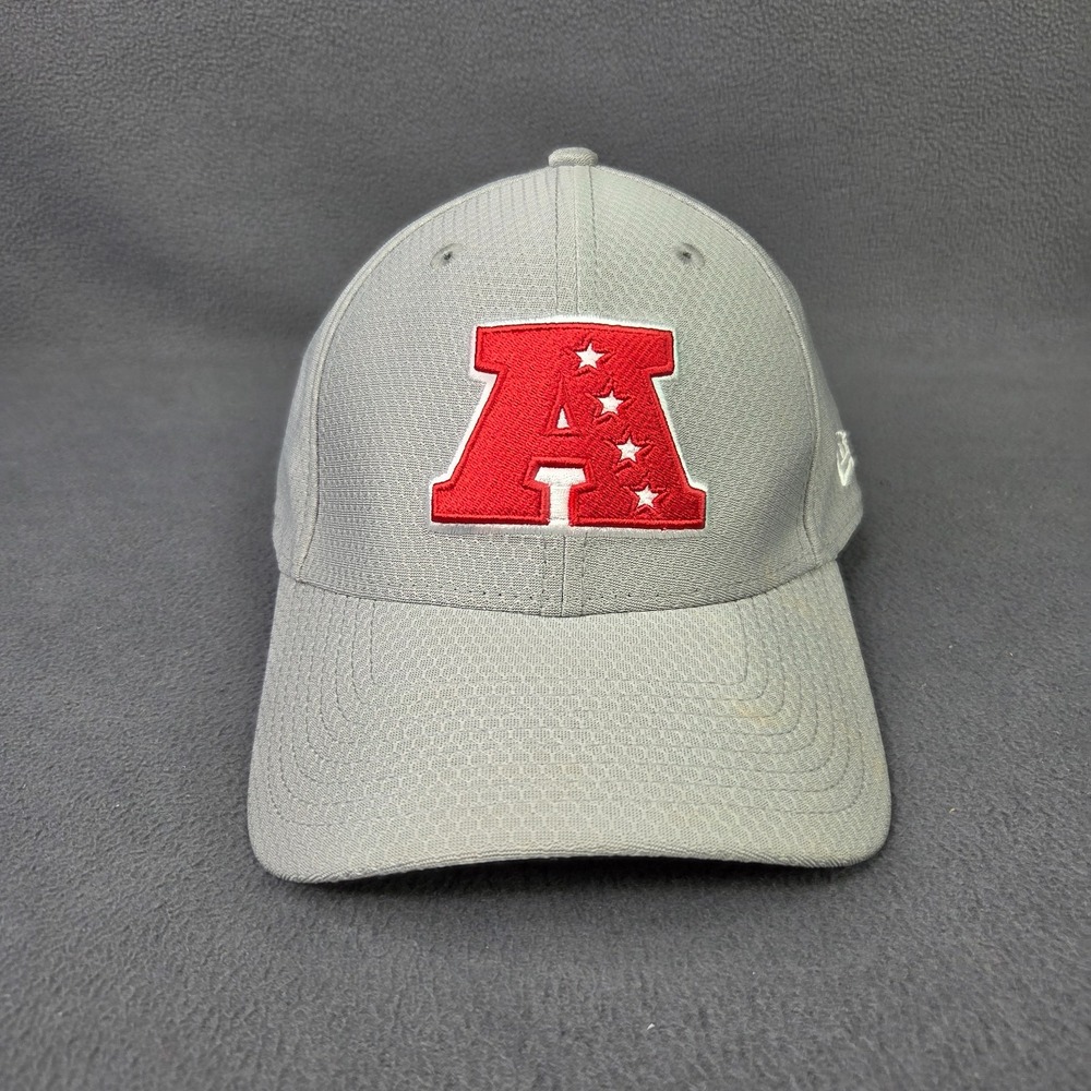 New Era AFC Patch 9Forty Snapback Hat Mens OSFA Gray NFLY Performance Flex